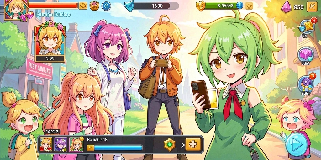 Pengguna bersosialisasi dalam mode multiplayer.