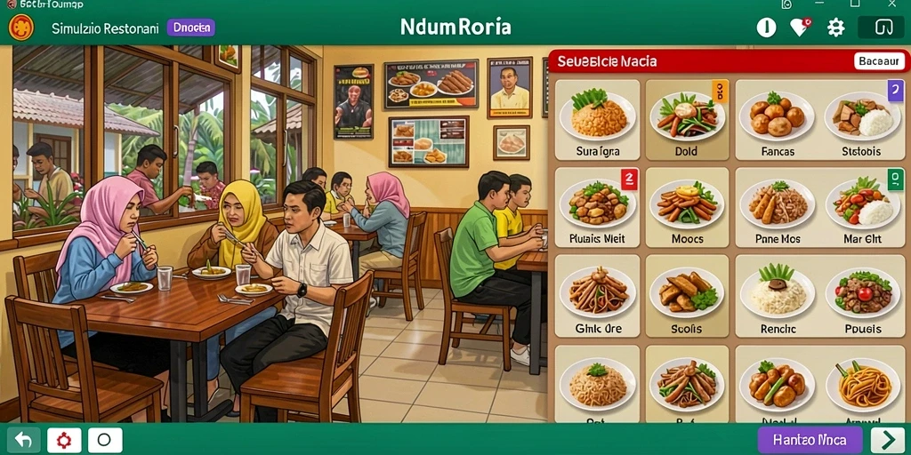 Tangkapan layar menunjukkan upgrade karakter yang menarik.