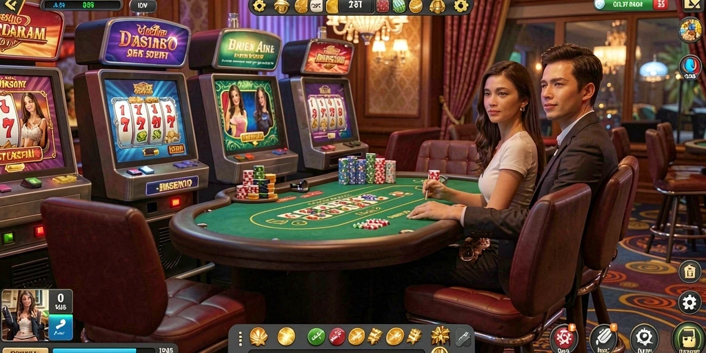 Gambar menampilkan mode multiplayer yang seru.
